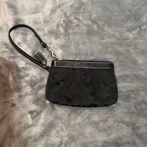 Coach Black Wristlet